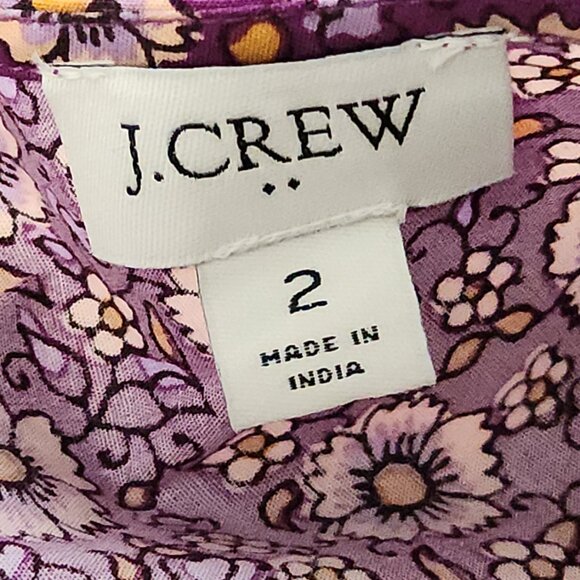 J. Crew Violet Floral Midi Dress - Picture 2 of 4